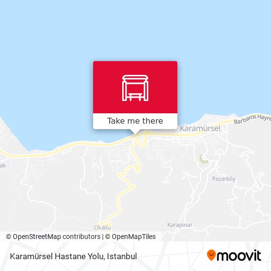 Karamürsel Hastane Yolu map
