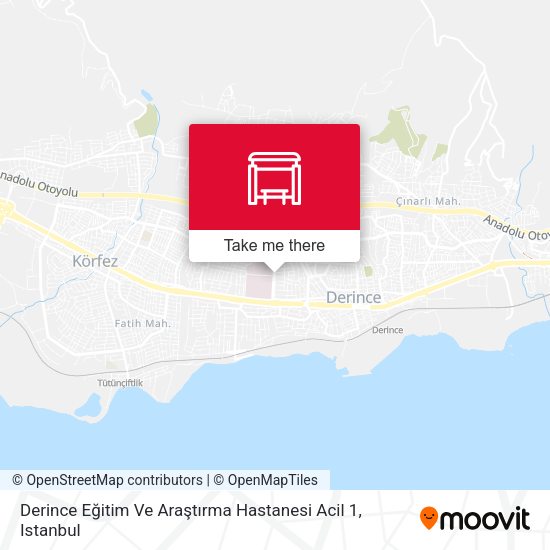 Derince Eğitim Ve Araştırma Hastanesi Acil 1 map