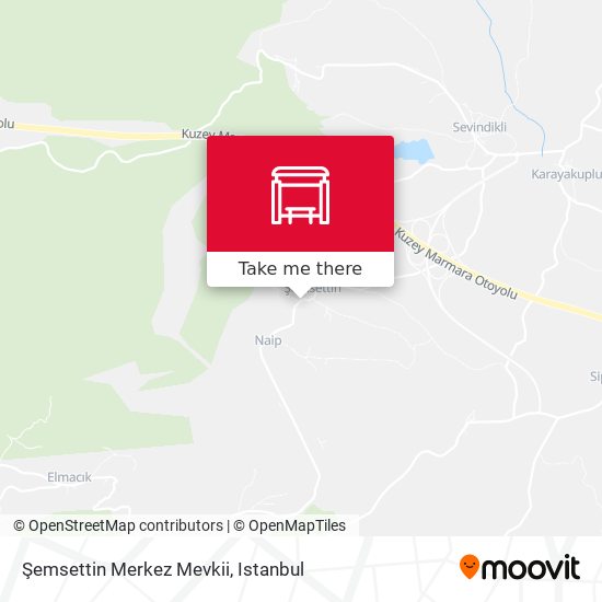 Şemsettin Merkez Mevkii map