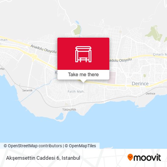Akşemsettin Caddesi  6 map