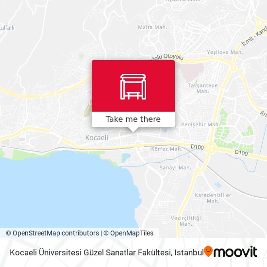 Kocaeli Üniversitesi Güzel Sanatlar Fakültesi map