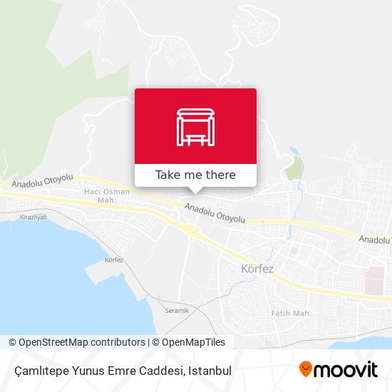 Çamlıtepe Yunus Emre Caddesi map