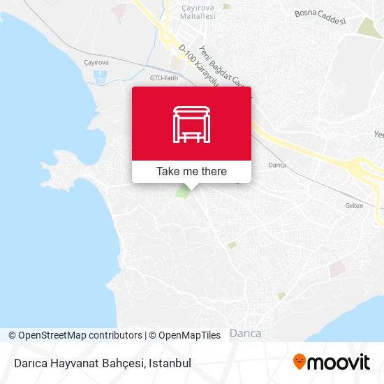 Darıca Hayvanat Bahçesi map