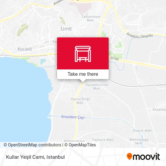 Kullar Yeşil Cami map