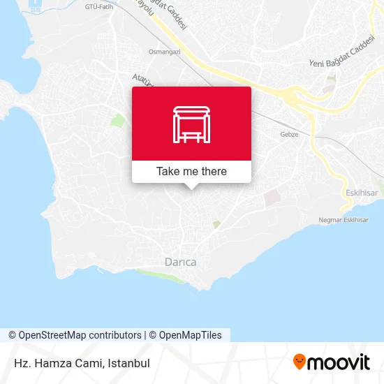 Hz. Hamza Cami map