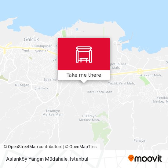 Aslanköy Yangın Müdahale map