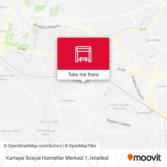 Kartepe  Sosyal Hizmetler Merkezi 1 map