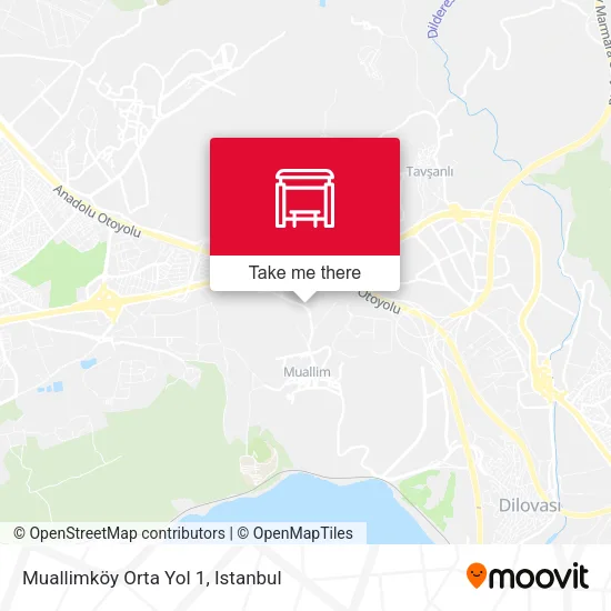 Muallimköy Orta Yol 1 map