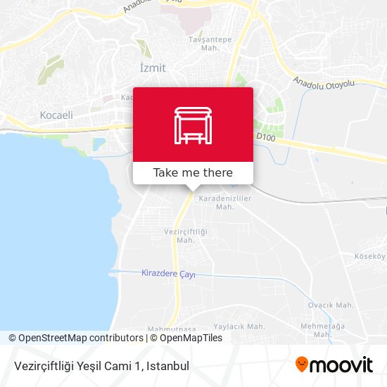 Vezirçiftliği Yeşil Cami 1 map