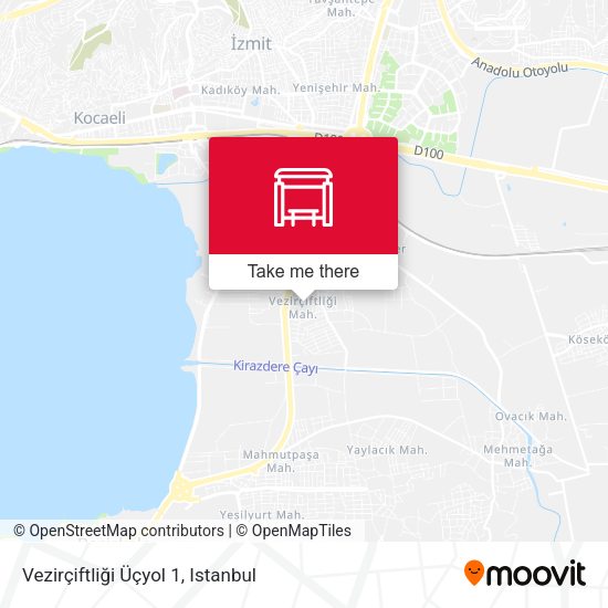 Vezirçiftliği Üçyol 1 map