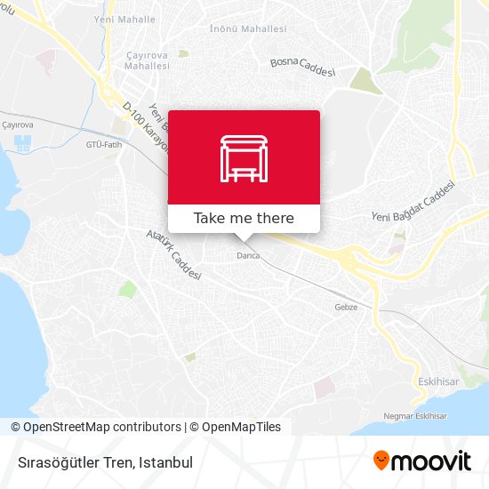 Sırasöğütler Tren map