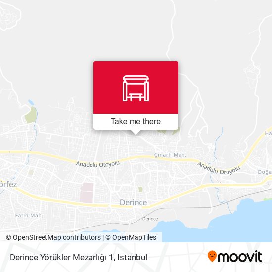 Derince Yörükler Mezarlığı 1 map