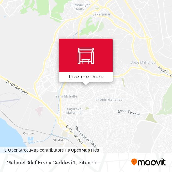 Mehmet Akif Ersoy Caddesi 1 map