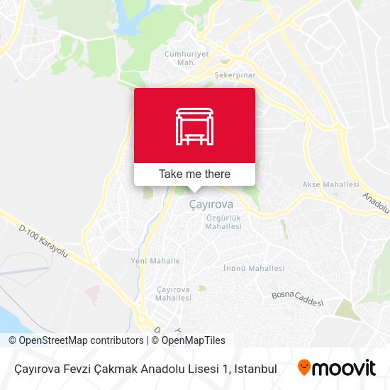 Çayırova Fevzi Çakmak Anadolu Lisesi 1 map