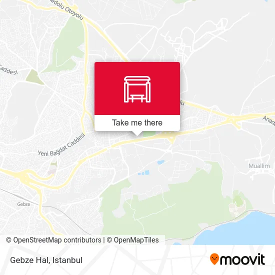 Gebze Hal map