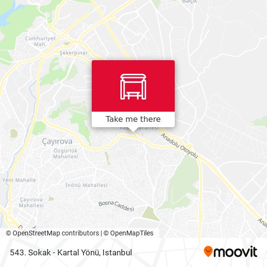 543. Sokak - Kartal Yönü map