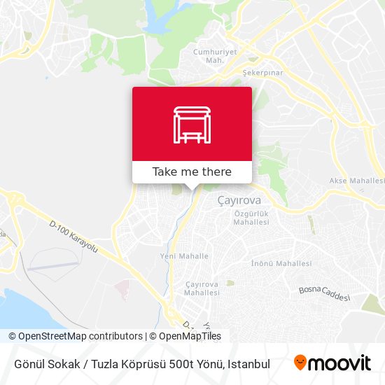 Gönül Sokak / Tuzla Köprüsü 500t Yönü map