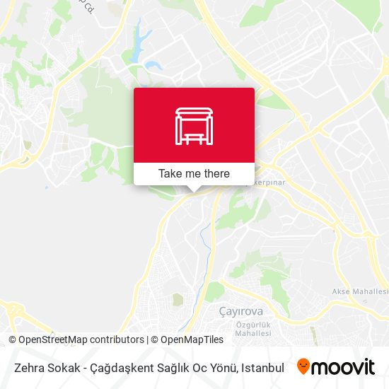Zehra Sokak - Çağdaşkent Sağlık Oc Yönü map