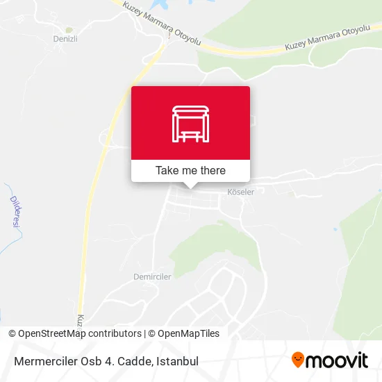 Mermerciler Osb 4. Cadde map