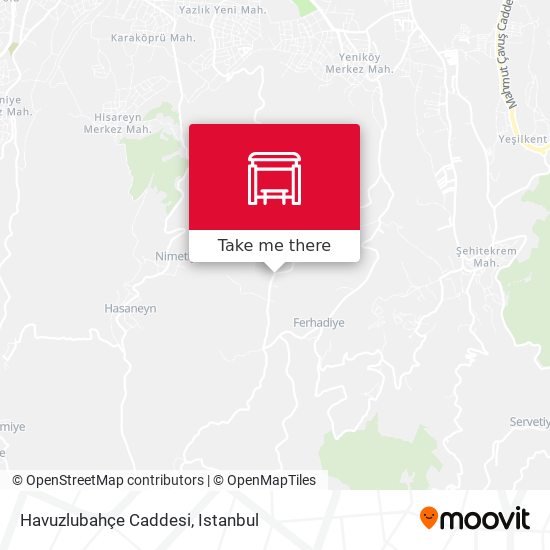 Havuzlubahçe Caddesi map