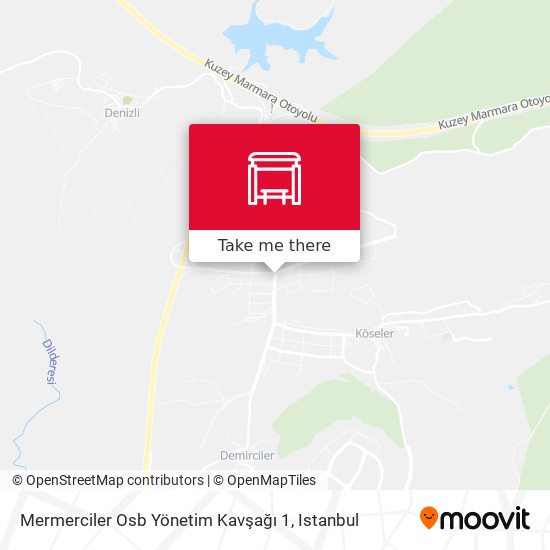 Mermerciler Osb Yönetim Kavşağı 1 map