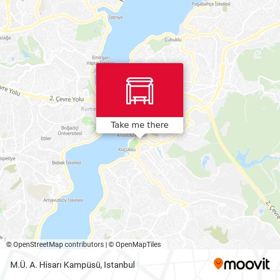 M.Ü. A. Hisarı Kampüsü map