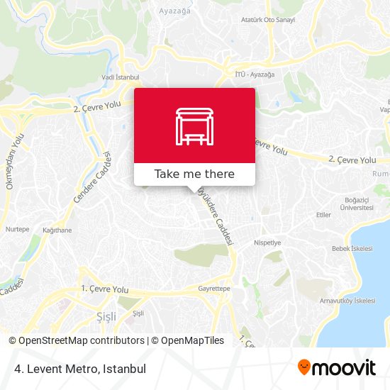 4. Levent Metro map