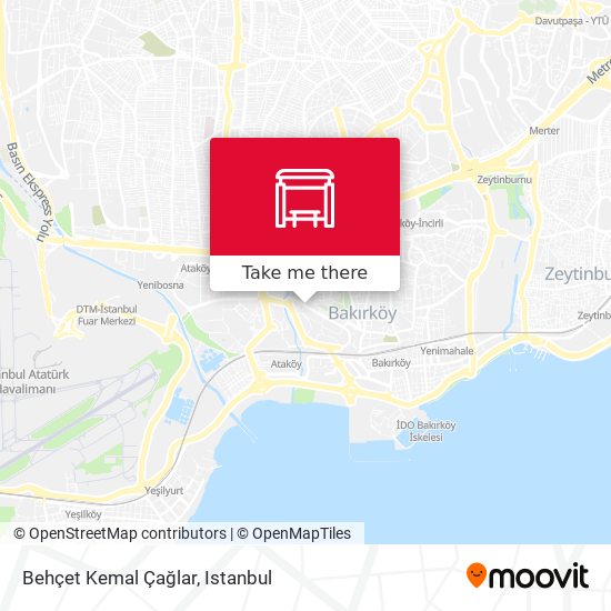 Behçet Kemal Çağlar map