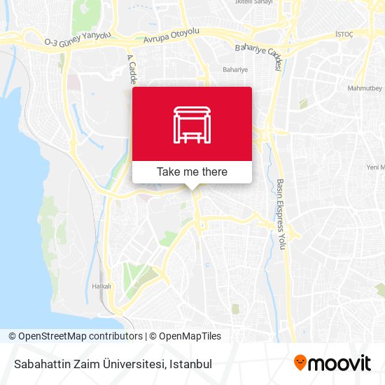 Sabahattin Zaim Üniversitesi map