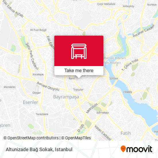 Altunizade Bağ Sokak map
