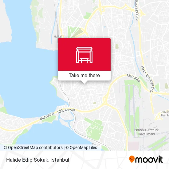 Halide Edip Sokak map