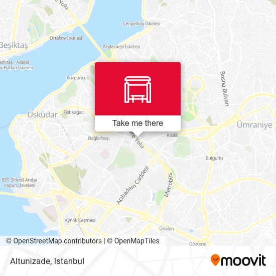 Altunizade map