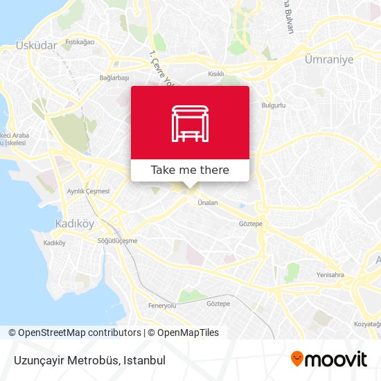 Uzunçayir Metrobüs map