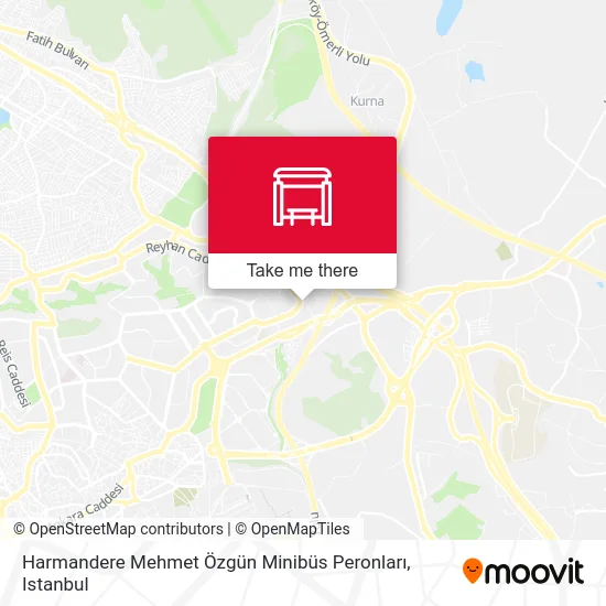 Harmandere Mehmet Özgün Minibüs Peronları map