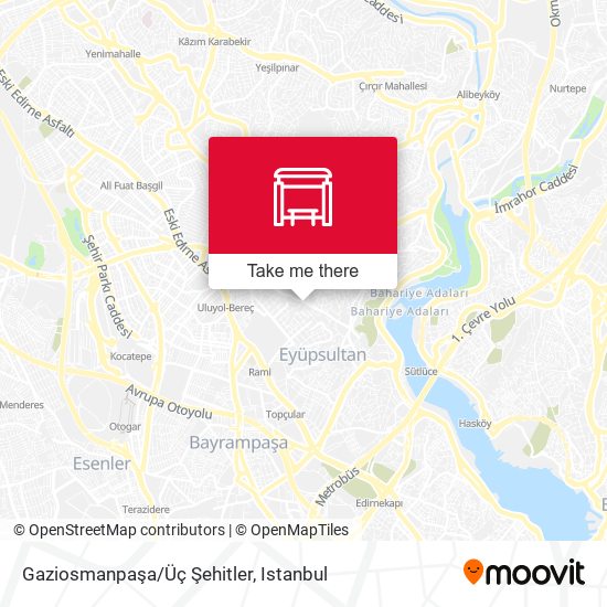 Gaziosmanpaşa/Üç Şehitler map
