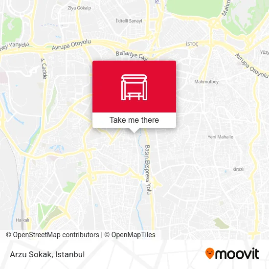 Arzu Sokak map