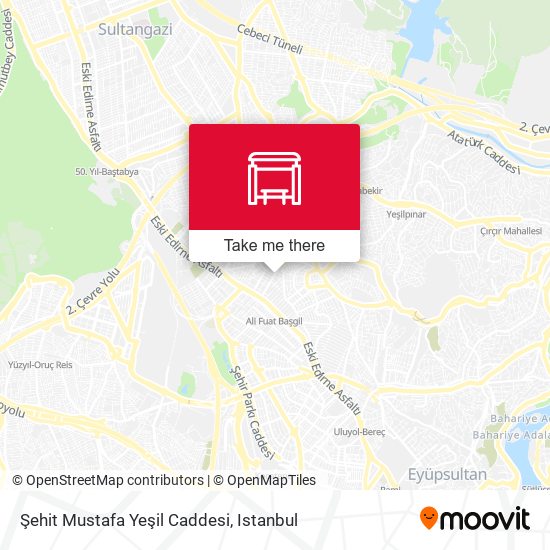Şehit Mustafa Yeşil Caddesi map