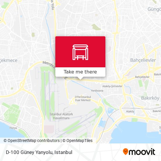 D-100 Güney Yanyolu map