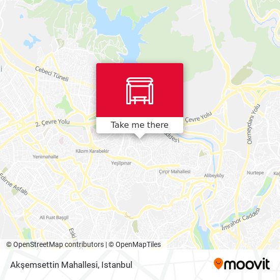 Akşemsettin Mahallesi map