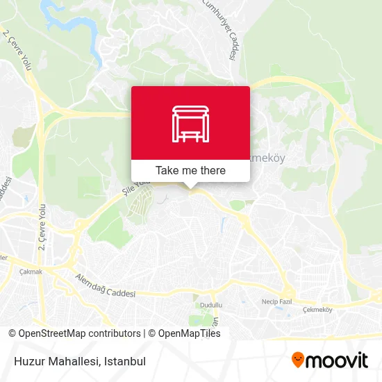 Huzur Mahallesi map