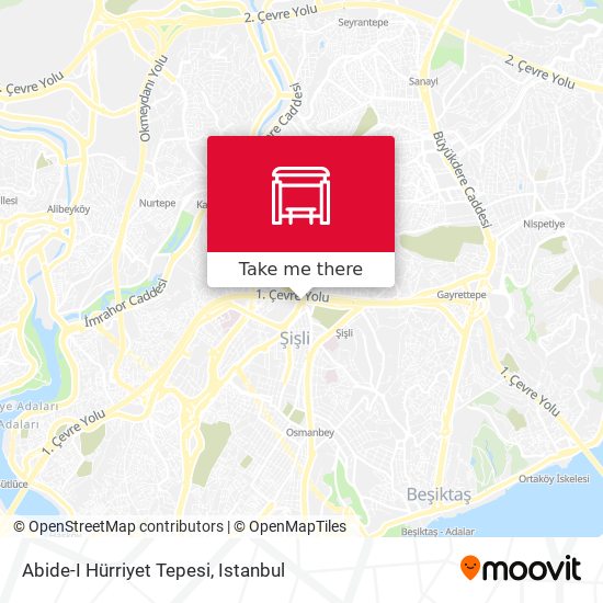 Abide-I Hürriyet Tepesi map