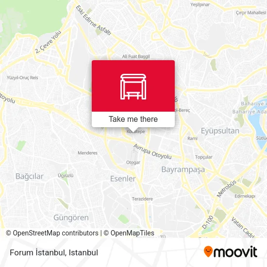 Forum İstanbul map