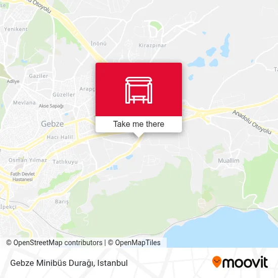 Gebze Minibüs Durağı map