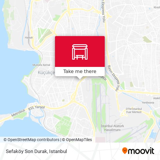 Sefaköy Son Durak map