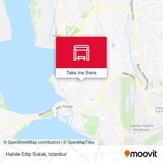 Halide Edip Sokak map