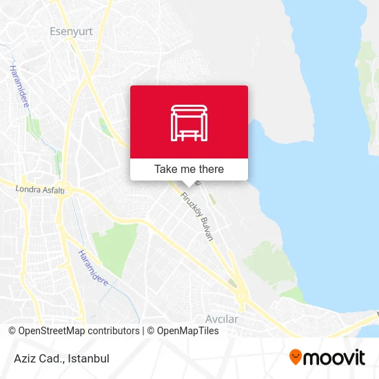 Aziz Cad. map