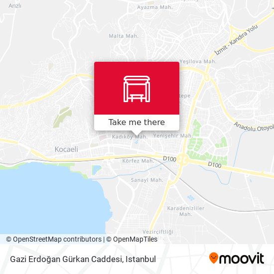 Gazi Erdoğan Gürkan Caddesi map