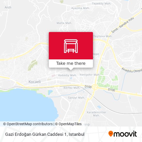 Gazi Erdoğan Gürkan Caddesi 1 map