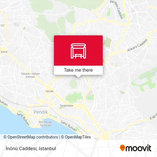 İnönü Caddesi map