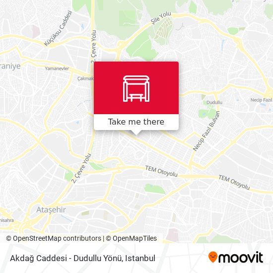 Akdağ Caddesi - Dudullu Yönü map